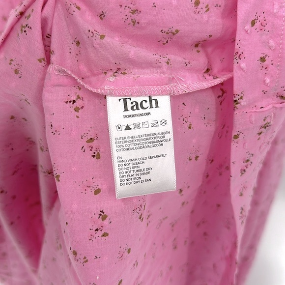 Tach Amelie Midi Cut Out Back Pink Floral Dress - Picture 12 of 13